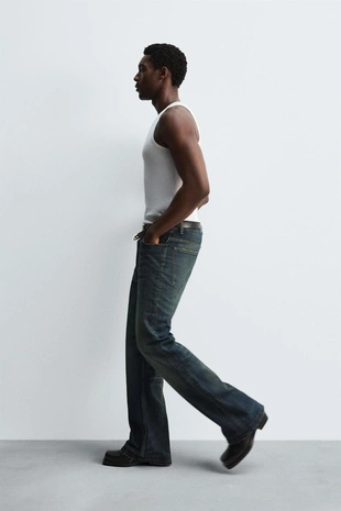 Джинсы широкого кроя- Заказать в России