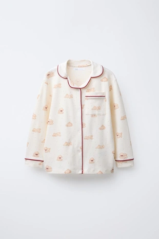 Купить Zara 6-14 лет/пижама с принтом «щенки»