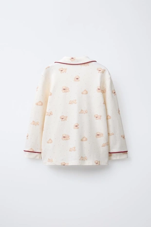 camel | 0722/775/707 - Zara 6-14 лет/пижама с принтом «щенки»