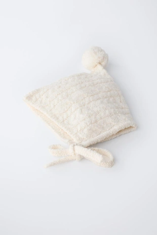 Купить Zara Чепчик вязки «косы» с помпоном