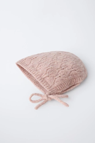 Трикотажный чепчик «листочки»- Заказать в России