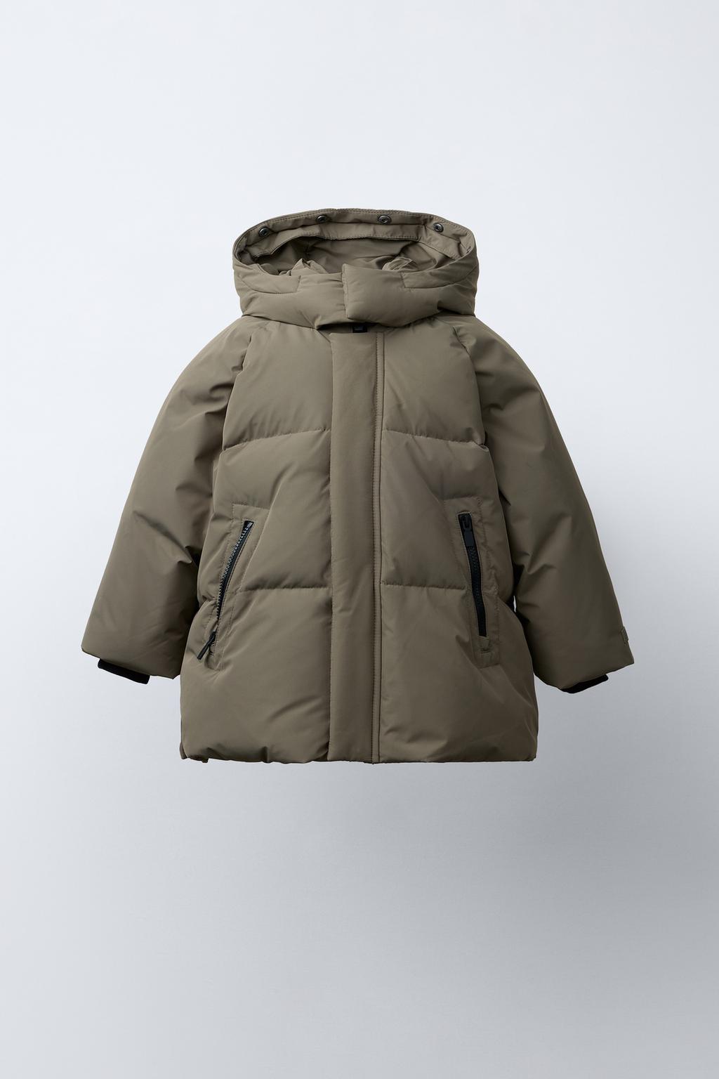 LONG WATER-REPELLENT AND WIND-RESISTANT FEATHER DOWN PUFFER JACKET