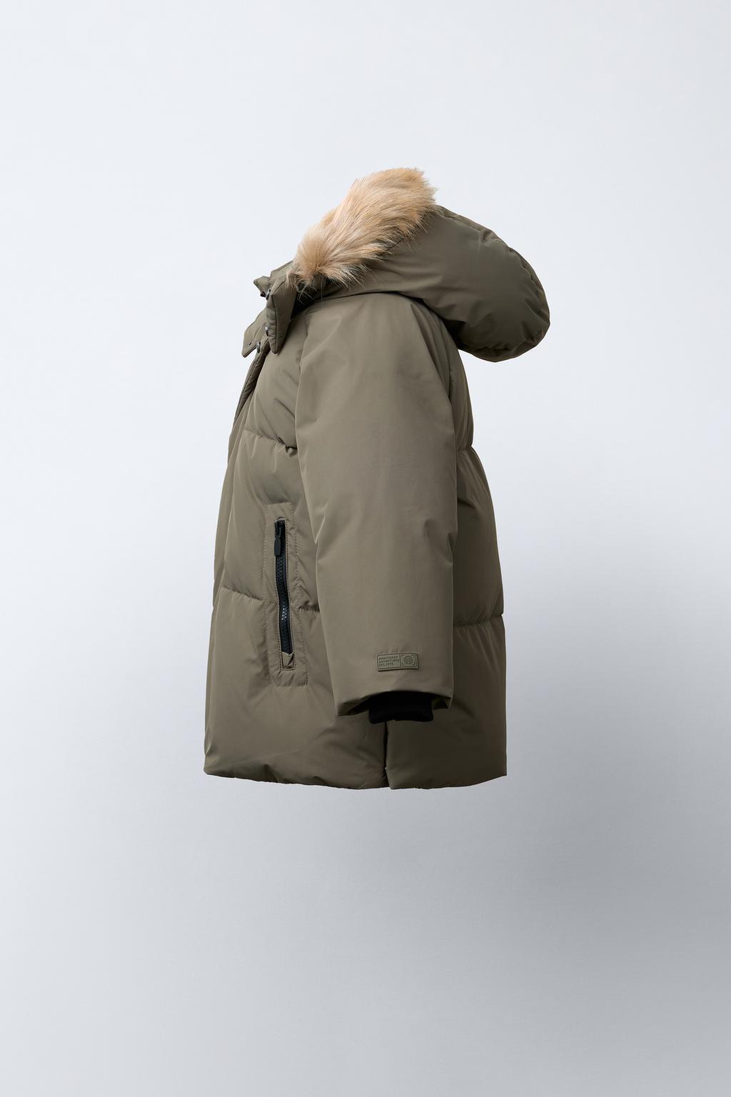 LONG WATER-REPELLENT AND WIND-RESISTANT FEATHER DOWN PUFFER JACKET