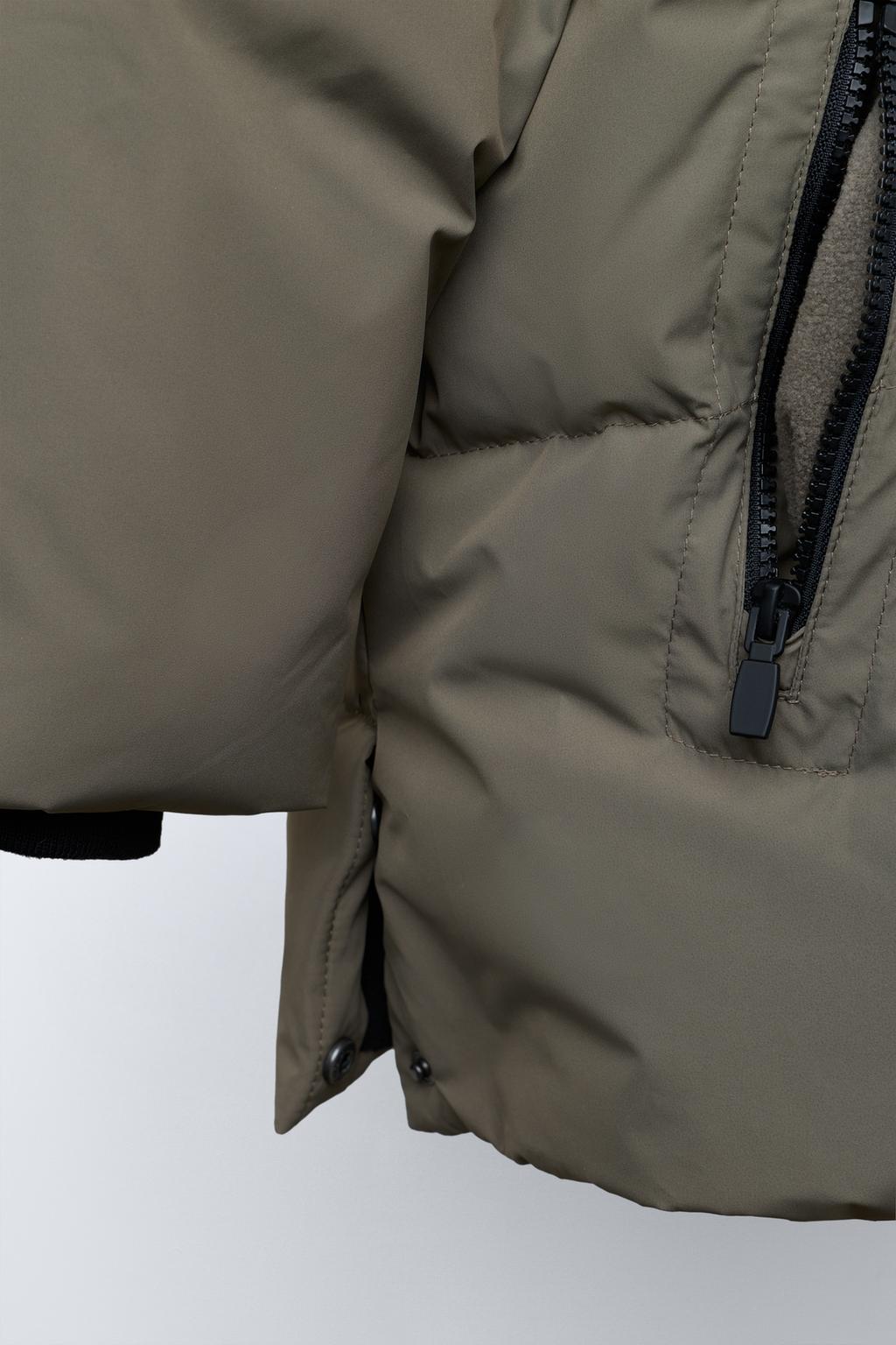 LONG WATER-REPELLENT AND WIND-RESISTANT FEATHER DOWN PUFFER JACKET