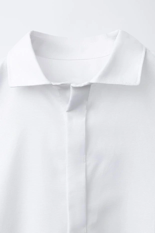 White | 7545/590/250 - Zara Рубашка из рельефной ткани