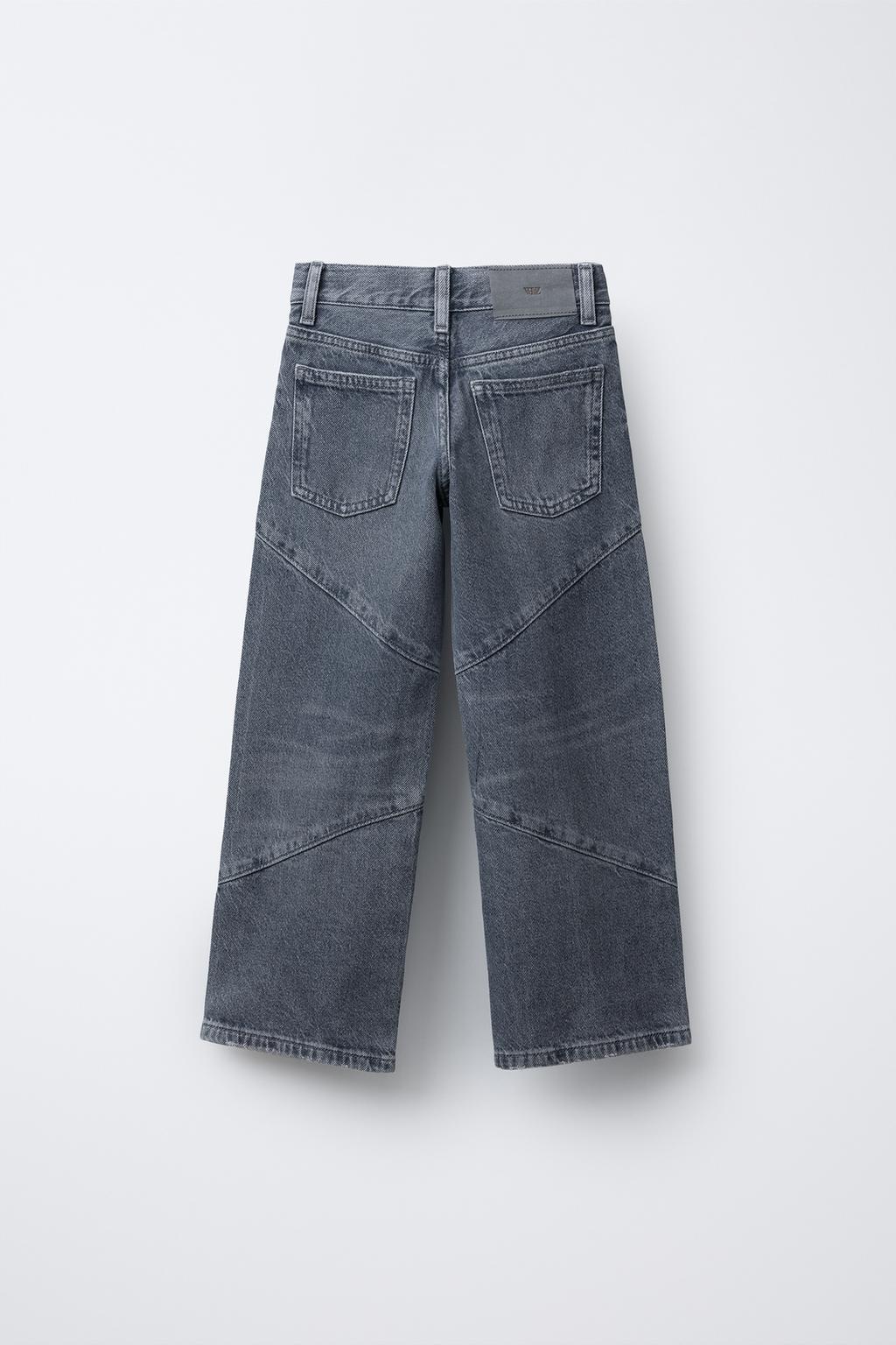 ДЖИНСЫ WIDE LEG С ЗАКЛЕПКАМИ