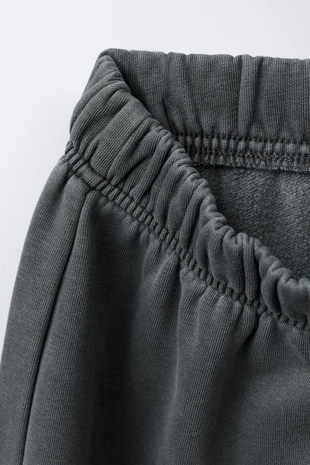 Grey | 3402/707/802 - Zara Брюки WIDE LEG с эффектом потертости