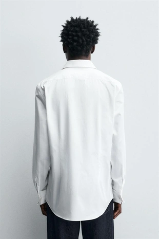 Рубашка из рельефной ткани с манжетами под запонки- Заказать в России