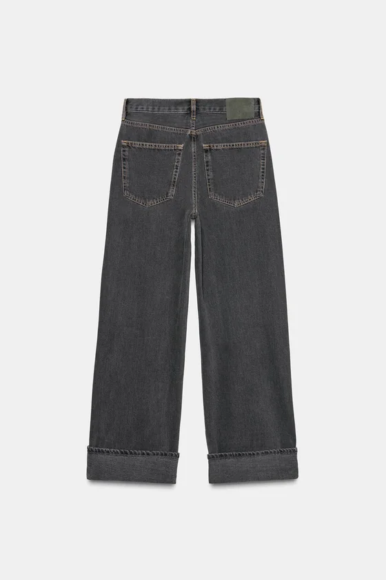 ДЖИНСЫ Багги СО СРЕДНЕЙ ПОСАДКОЙ — коллекция Zara «ZW»