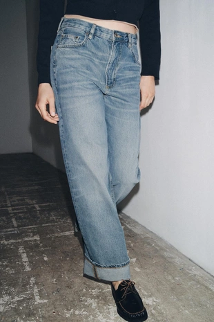 Джинсы BAGGY со средней посадкой — ZW COLLECTION