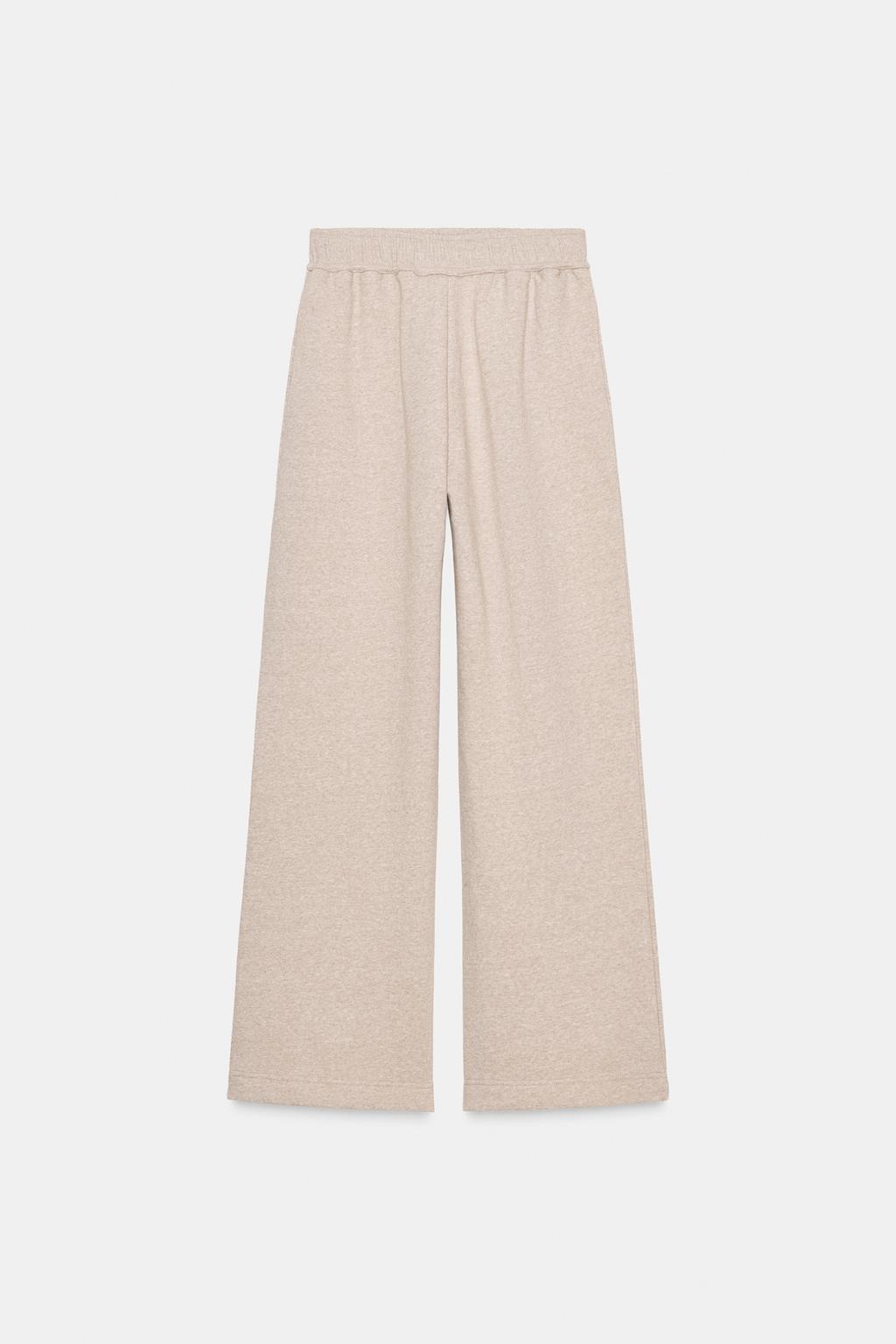 БРЮКИ WIDE LEG ИЗ МЯГКОЙ ТКАНИ