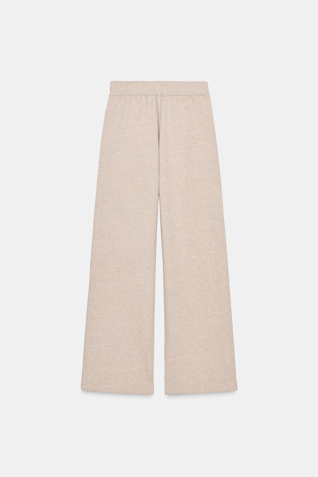 БРЮКИ WIDE LEG ИЗ МЯГКОЙ ТКАНИ