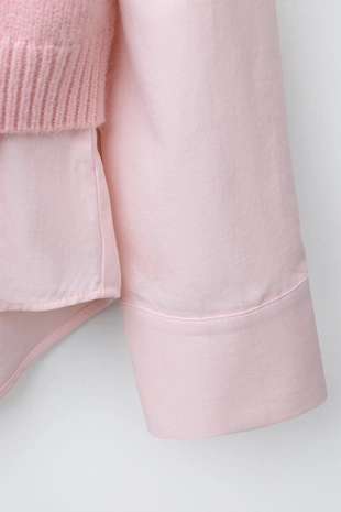 Рубашка из поплина с жилетом со стразами- Заказать в России