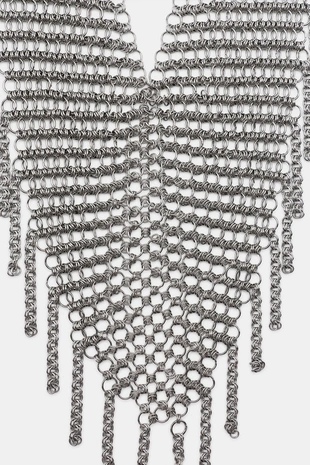 Ремень-сетка с кольцами и бахромой- Заказать в России