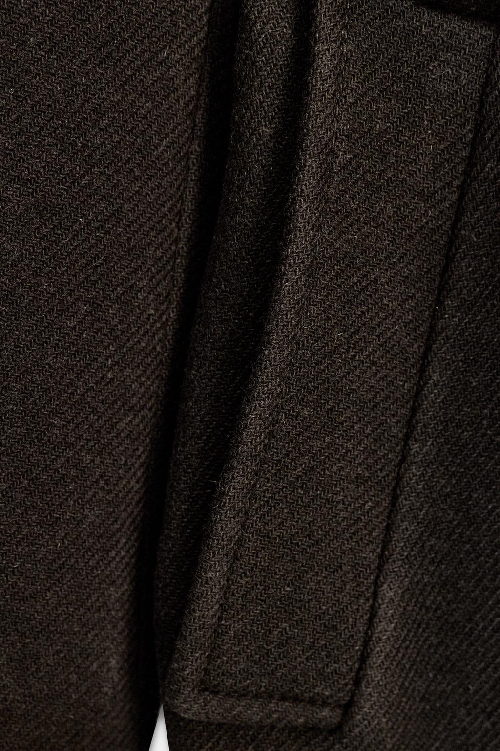 ПАЛЬТО ОВЕРСАЙЗ ИЗ СМЕСОВОЙ ШЕРСТИ — ZW COLLECTION