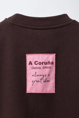 Толстовка с принтом а-корунья- Заказать в России