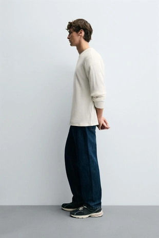 Футболка с рельефным узором «вафля»- Заказать в России