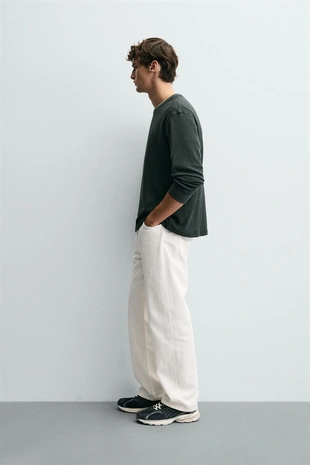 Футболка с рельефным узором «вафля»- Заказать в России