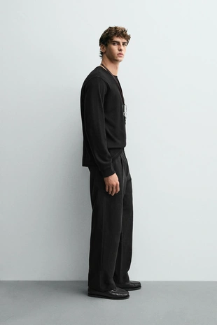 Футболка с рельефным узором «вафля»- Заказать в России