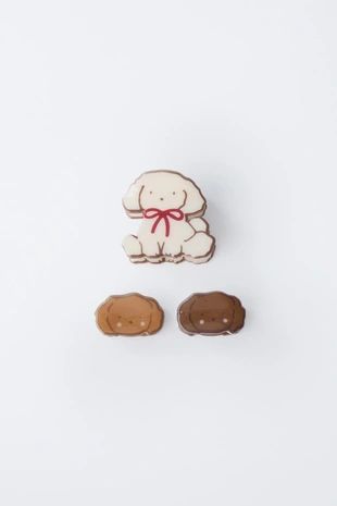 Набор из 3 заколок для волос «собачки»- Заказать в России