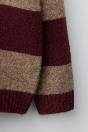 Джемпер поло в полоску- Заказать в России