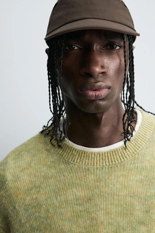 Свитер из трикотажа с эффектом деграде- Заказать в России