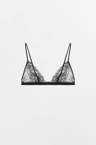 Кружевной бралетт с треугольными чашками- Заказать в России