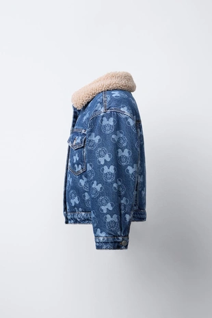 Джинсовая куртка с искусственной овчиной MINNIE MOUSE © DISNEY- Заказать в России