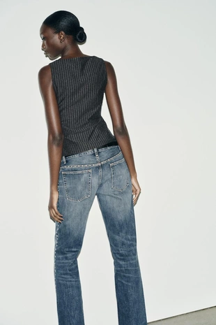 Топ-жилет в тонкую полоску- Заказать в России