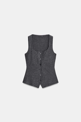 Топ-жилет в тонкую полоску- Заказать в России