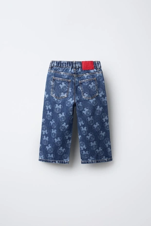 Купить Zara Джинсы-кюлоты с принтом MINNIE MOUSE © DISNEY