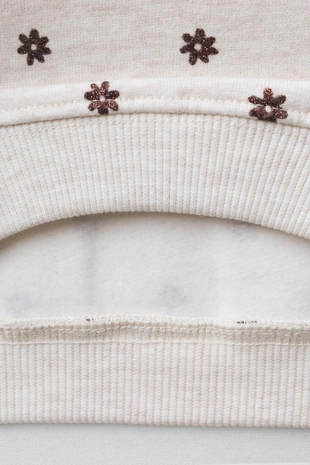 Толстовка с блестящим принтом- Заказать в России