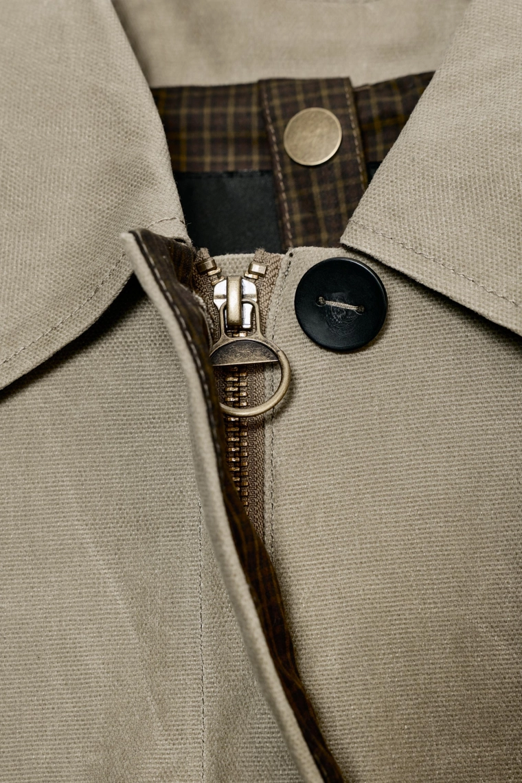 Плащ zw collection limited edition с восковым покрытием