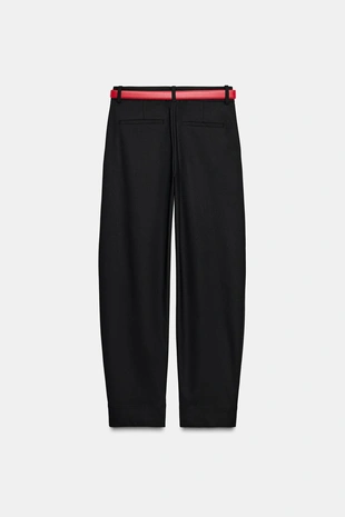 Прямые брюки с ремнем- Заказать в России