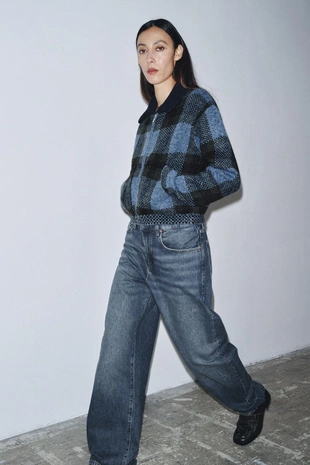 Кардиган в клетку- Заказать в России