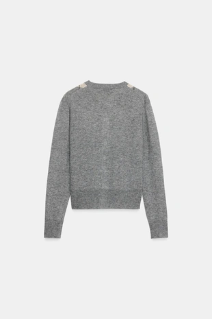 Кардиган из шерсти с узором «ромбы»- Заказать в России