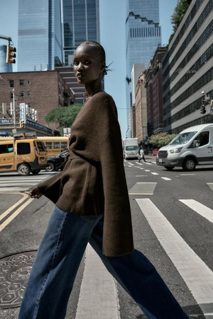 Кардиган с поясом- Заказать в России