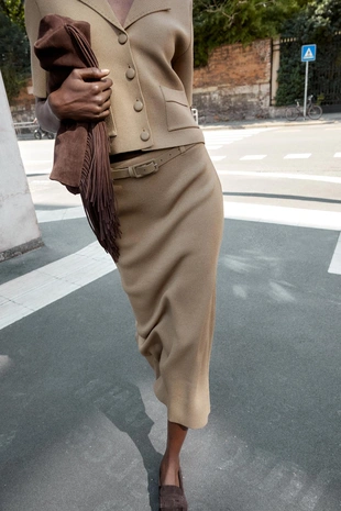 Вязаная куртка с короткими рукавами- Заказать в России