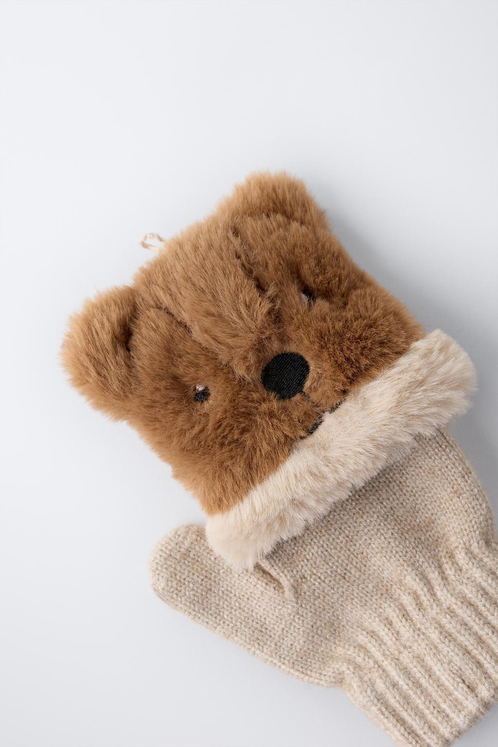 МИТЕНКИ ИЗ ИСКУССТВЕННОГО МЕХА «БОБЕР»