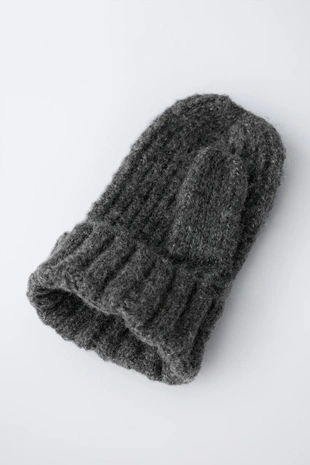 Grey marl | 3920/095/803 - Zara Варежки