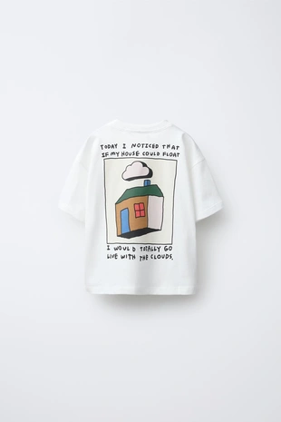 Футболка с нашивкой «домик»- Заказать в России