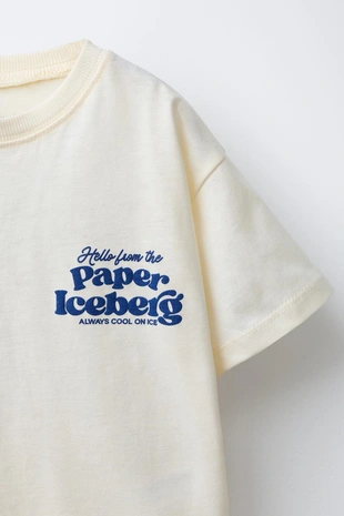 Футболка с рельефным принтом- Заказать в России