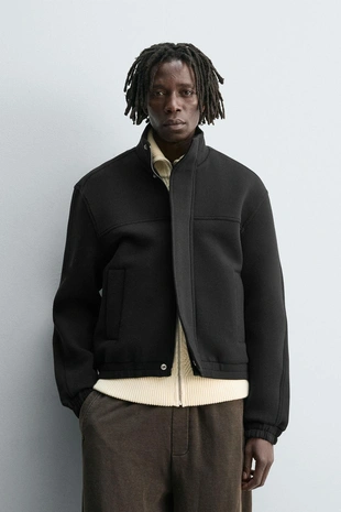 Куртка BOXY FIT из неопрена- Заказать в России