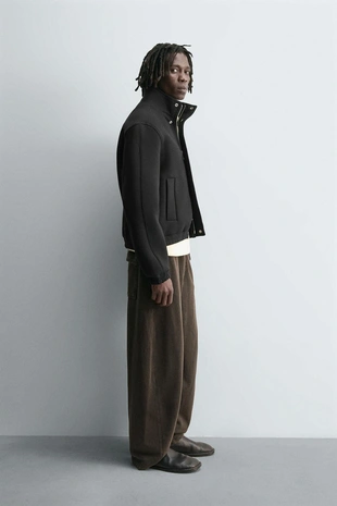 Куртка BOXY FIT из неопрена- Заказать в России