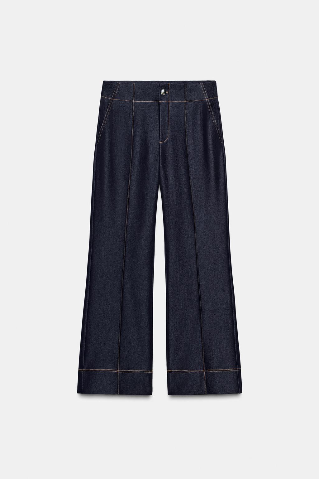 БРЮКИ BOOTCUT С КОНТРАСТНЫМИ ШВАМИ