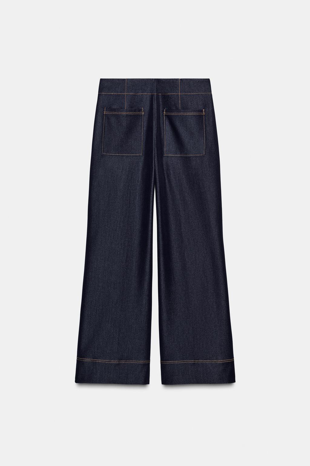 БРЮКИ BOOTCUT С КОНТРАСТНЫМИ ШВАМИ