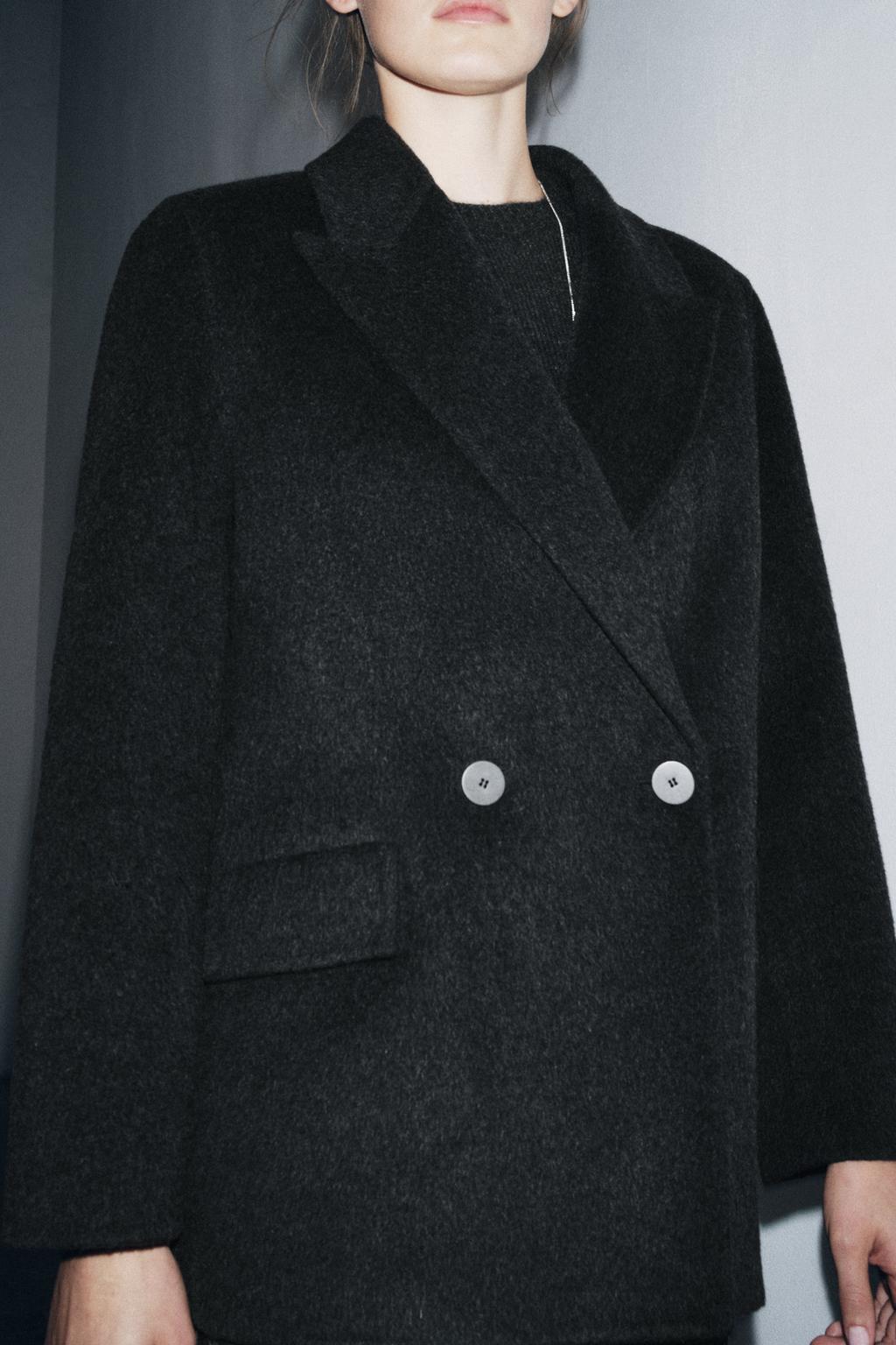 ДВУБОРТНЫЙ БЛЕЙЗЕР ИЗ СМЕСОВОЙ ШЕРСТИ — ZW COLLECTION