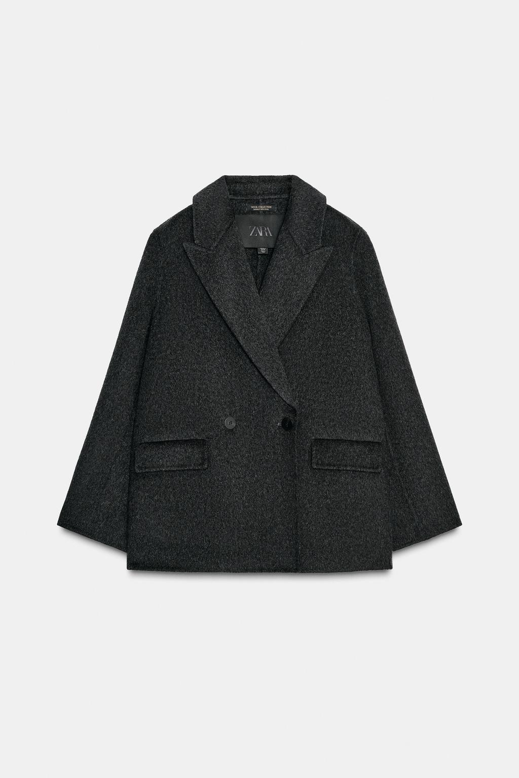 ДВУБОРТНЫЙ БЛЕЙЗЕР ИЗ СМЕСОВОЙ ШЕРСТИ — ZW COLLECTION