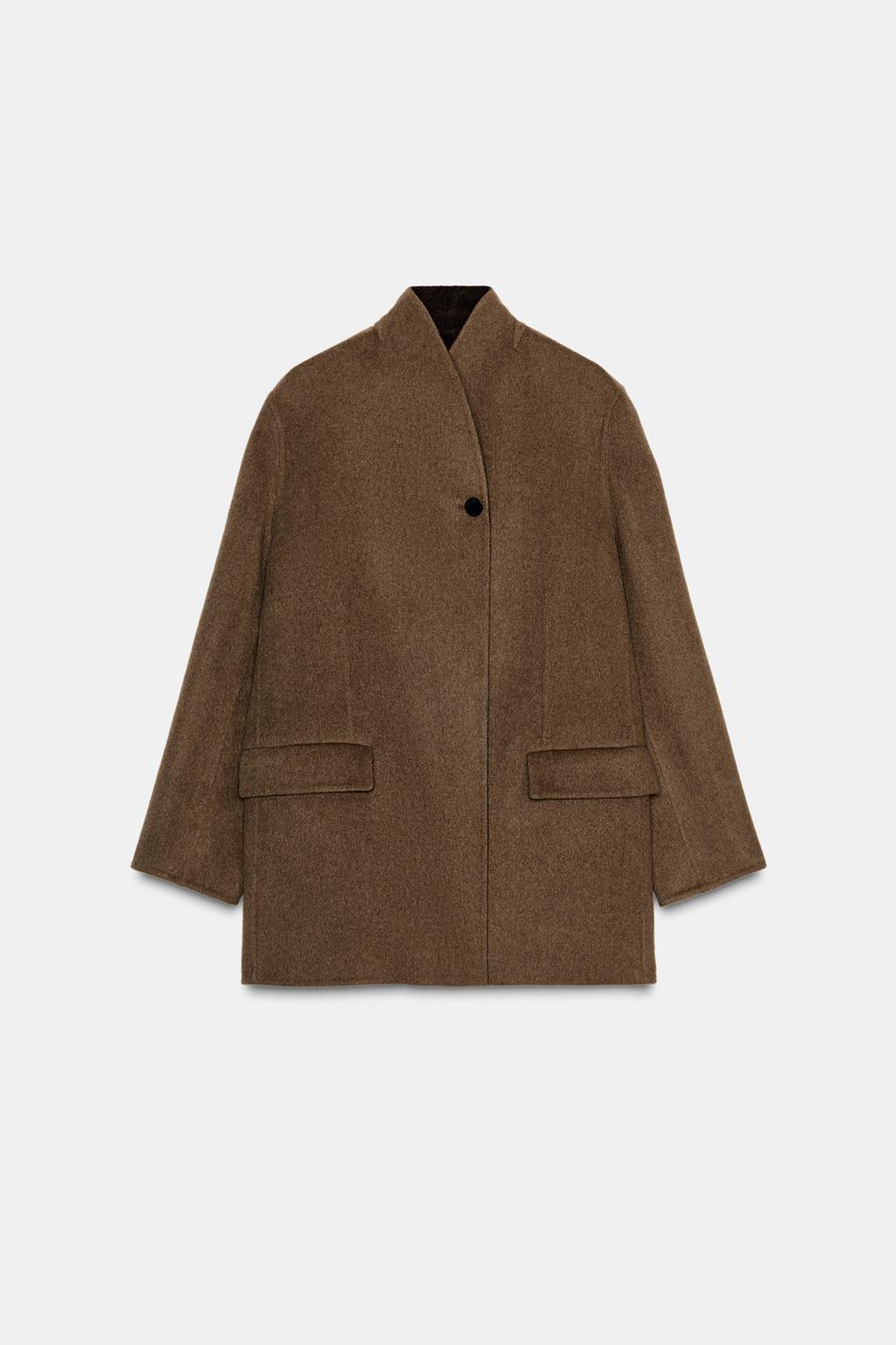 БЛЕЙЗЕР ОВЕРСАЙЗ ИЗ СМЕСОВОЙ ШЕРСТИ — ZW COLLECTION