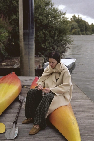 Свитер из смесовой шерсти с узором «ромбы»- Заказать в России